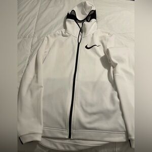 Mens White Nike Basketball Hoodie Sz Medium